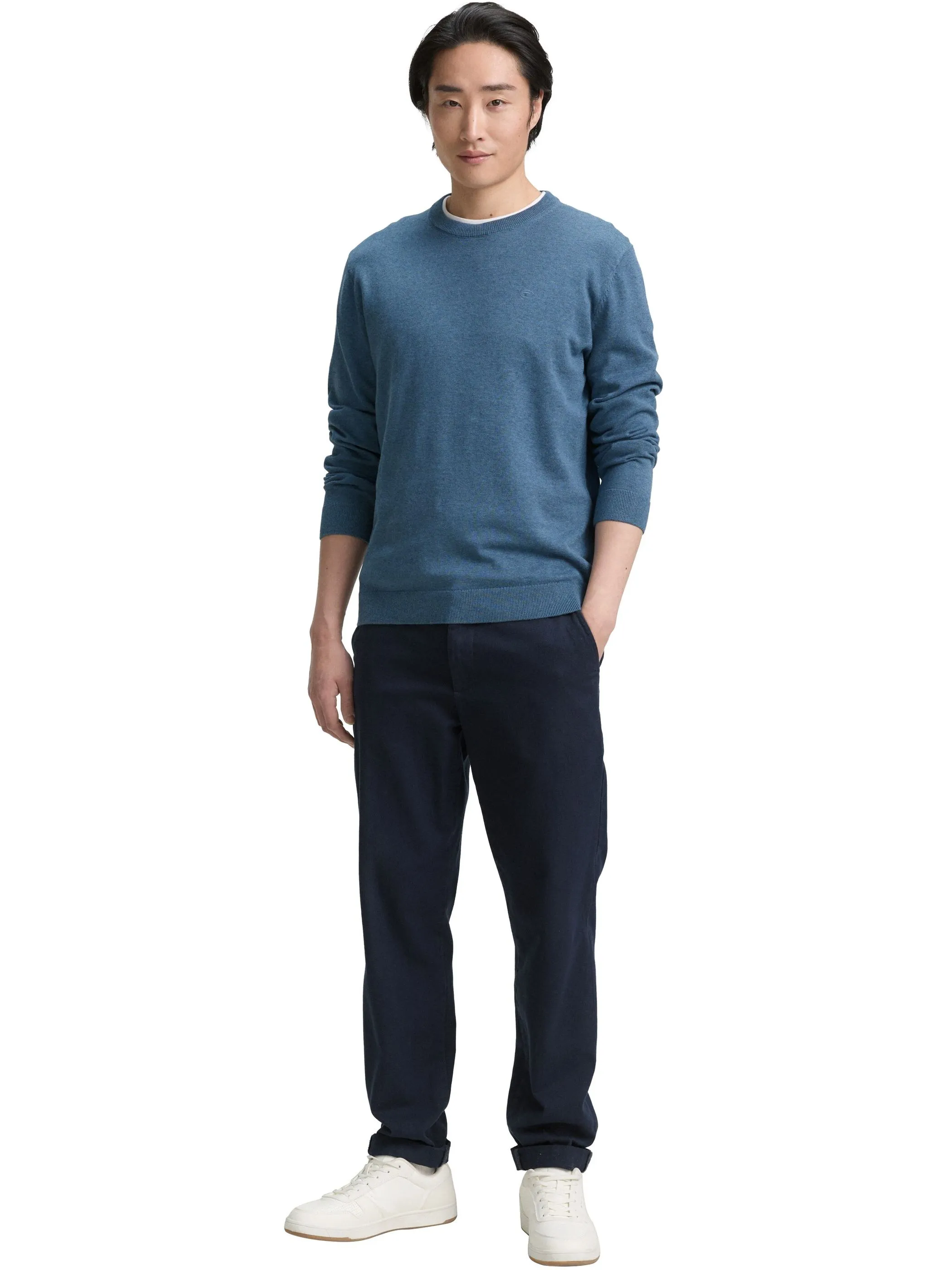 Tom Tailor 1039805 NOS basic crewneck knit Blau 898460 38701 4