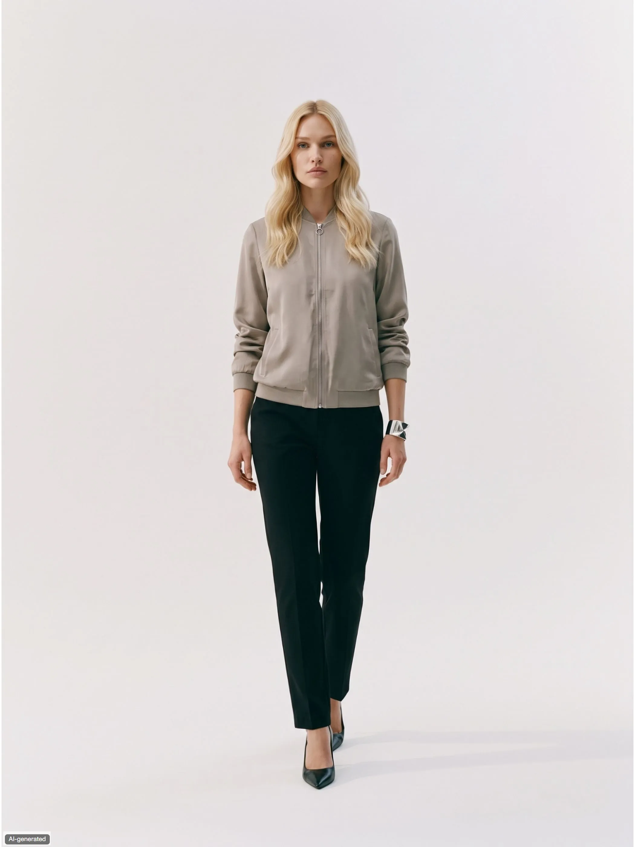 Vero Moda 10245734 VMCOCO L/S BOMBER GA Beige 904352 271875 1