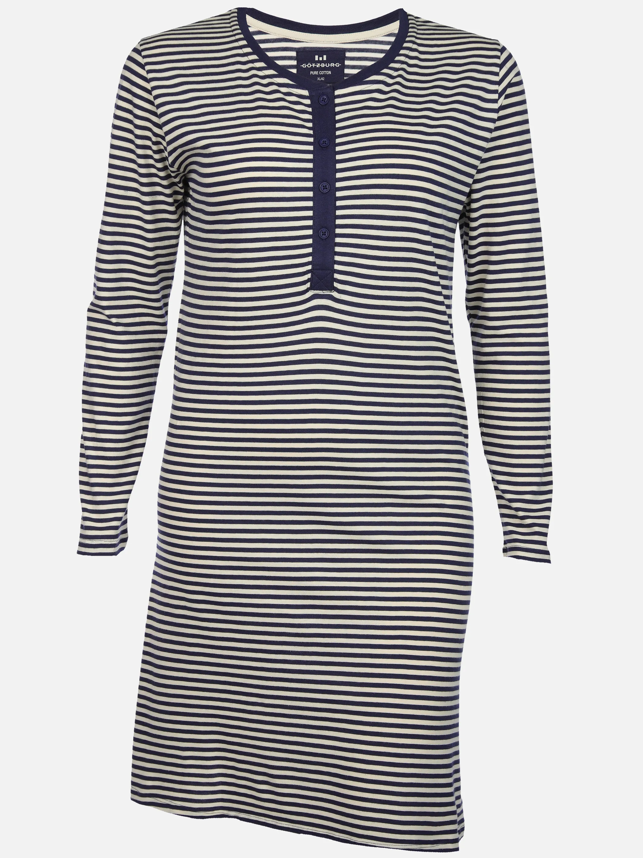 Götzburg 250169/4009 Da-Nachthemd, 1/1 A., Blau 901926 632 1 Götzburg 250169/4009 Da-Nachthemd, 1/1 A., Blau 901926 632 1