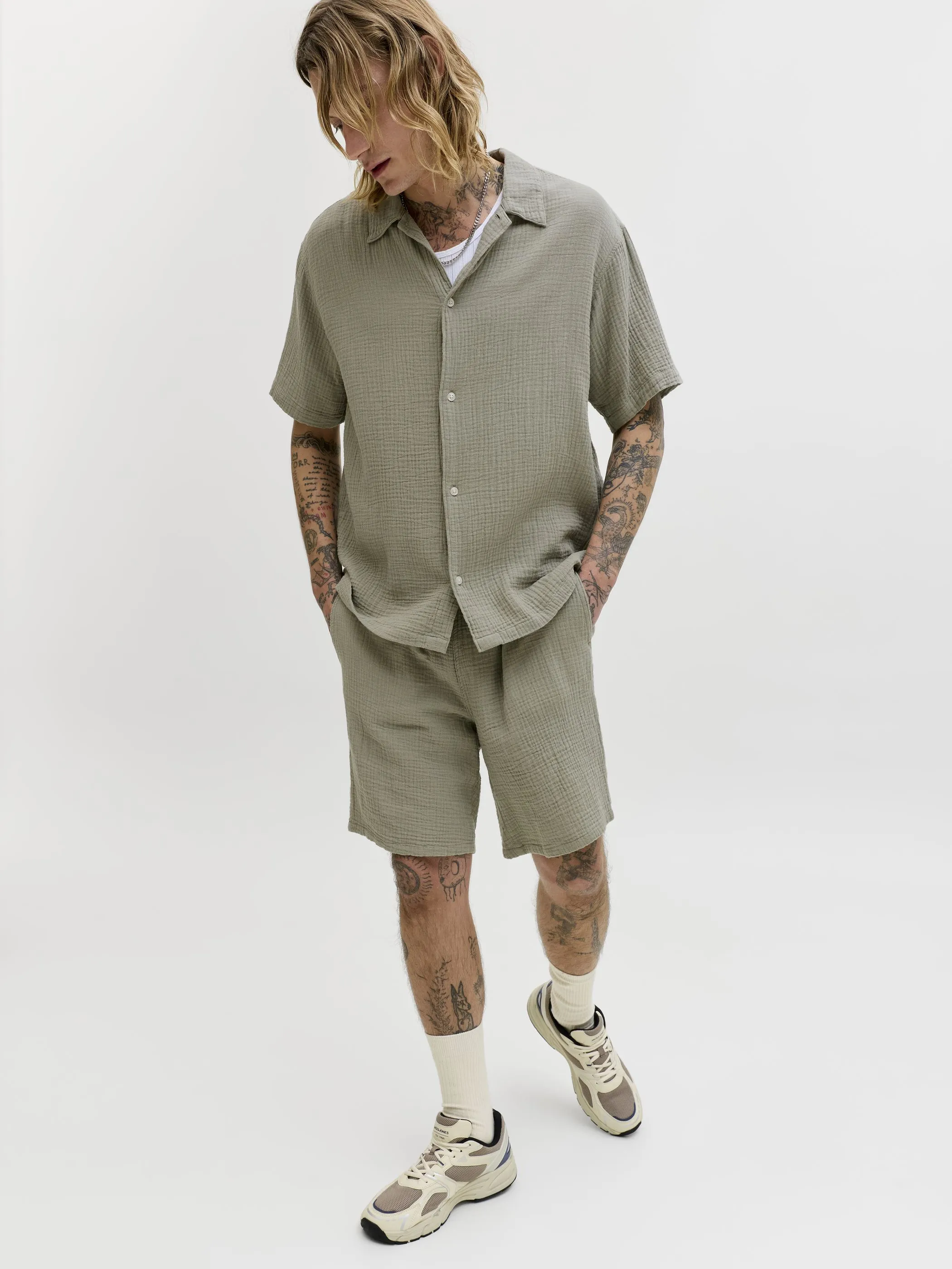 Jack Jones 12274758 JPSTJAIDEN PATRAS JOG Grün 907133 176290 4