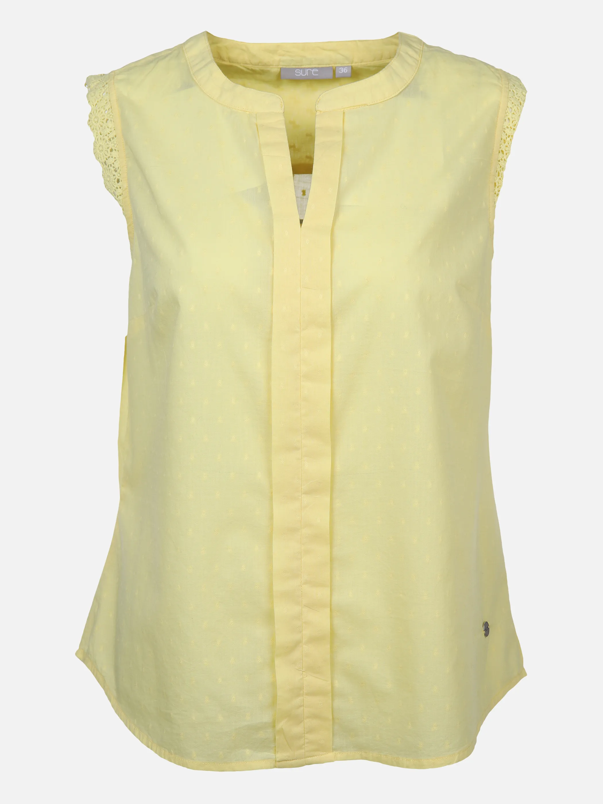 Sure Da-Blusentop m. Spitze Gelb 875210 VANILLE 1 Sure Da-Blusentop m. Spitze Gelb 875210 VANILLE 1