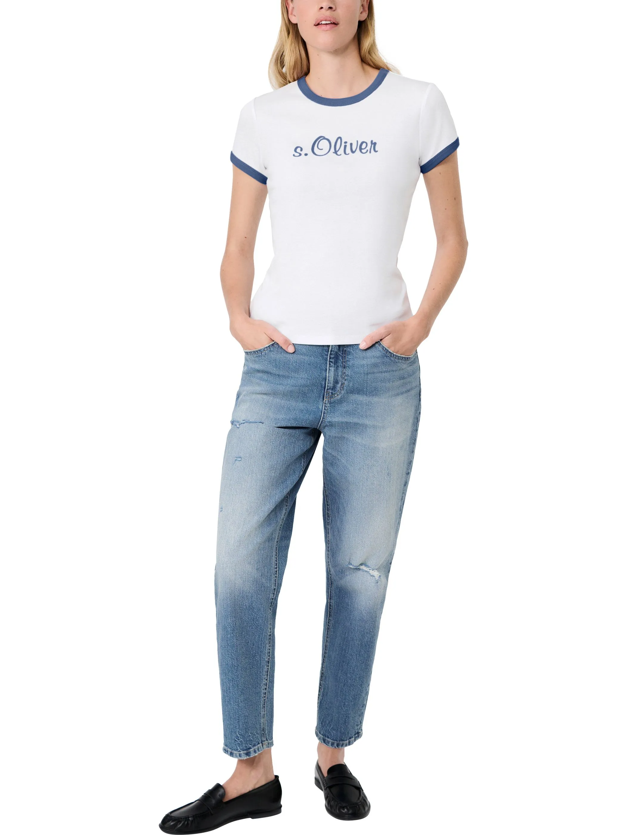 s.Oliver 2188320 T-Shirt Blau 936192 55D1 3