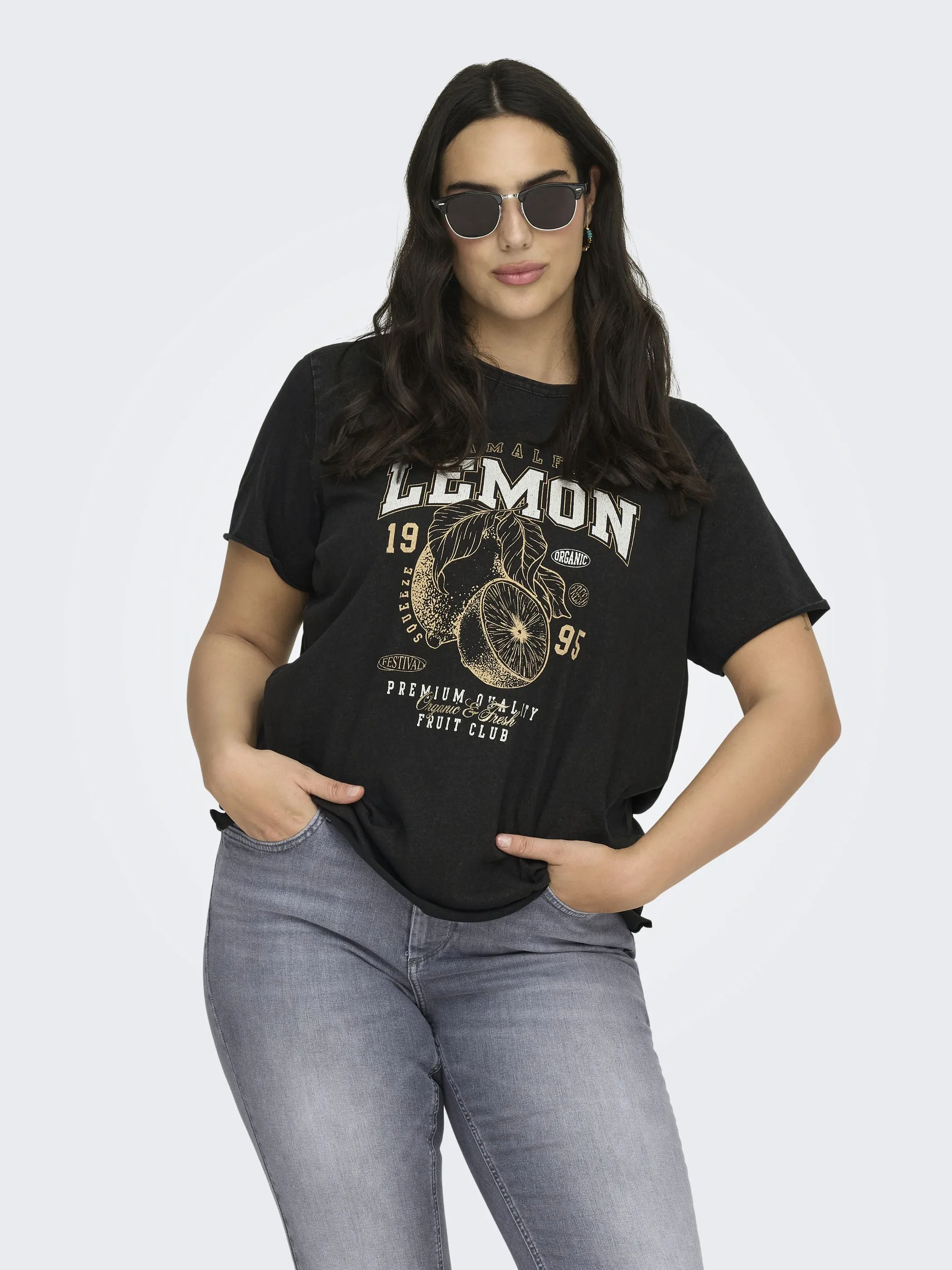 Only Carmakoma 15299503 CARLUCY LIFE REG S/S Schwarz 922442 177911013 1