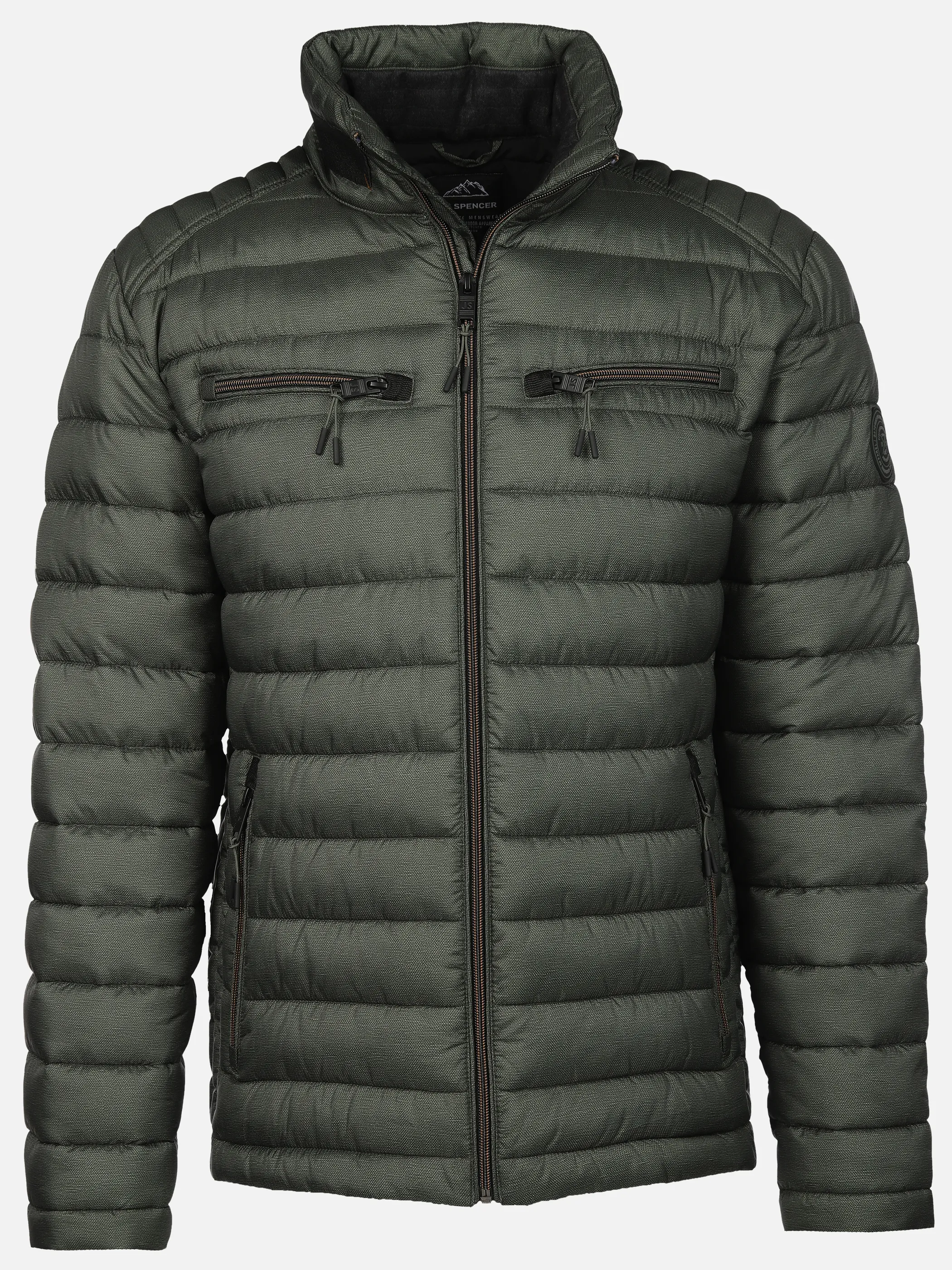 Jim Spencer He. Steppjacke melange Oliv 912655 KHAKI 1