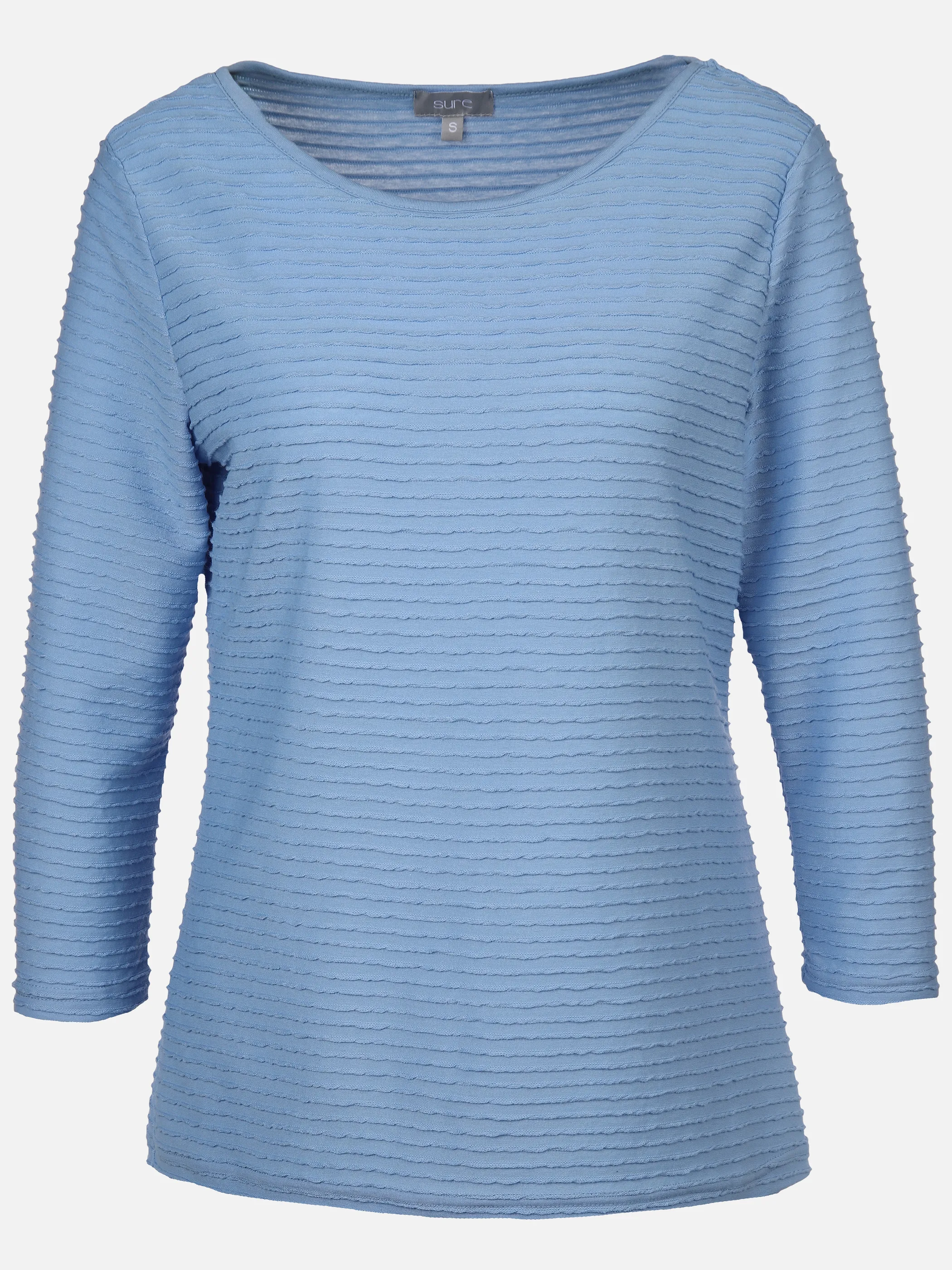 Sure Da-Struktur-Shirt 3/4 Arm Blau 889292 CORNFLOWER 1