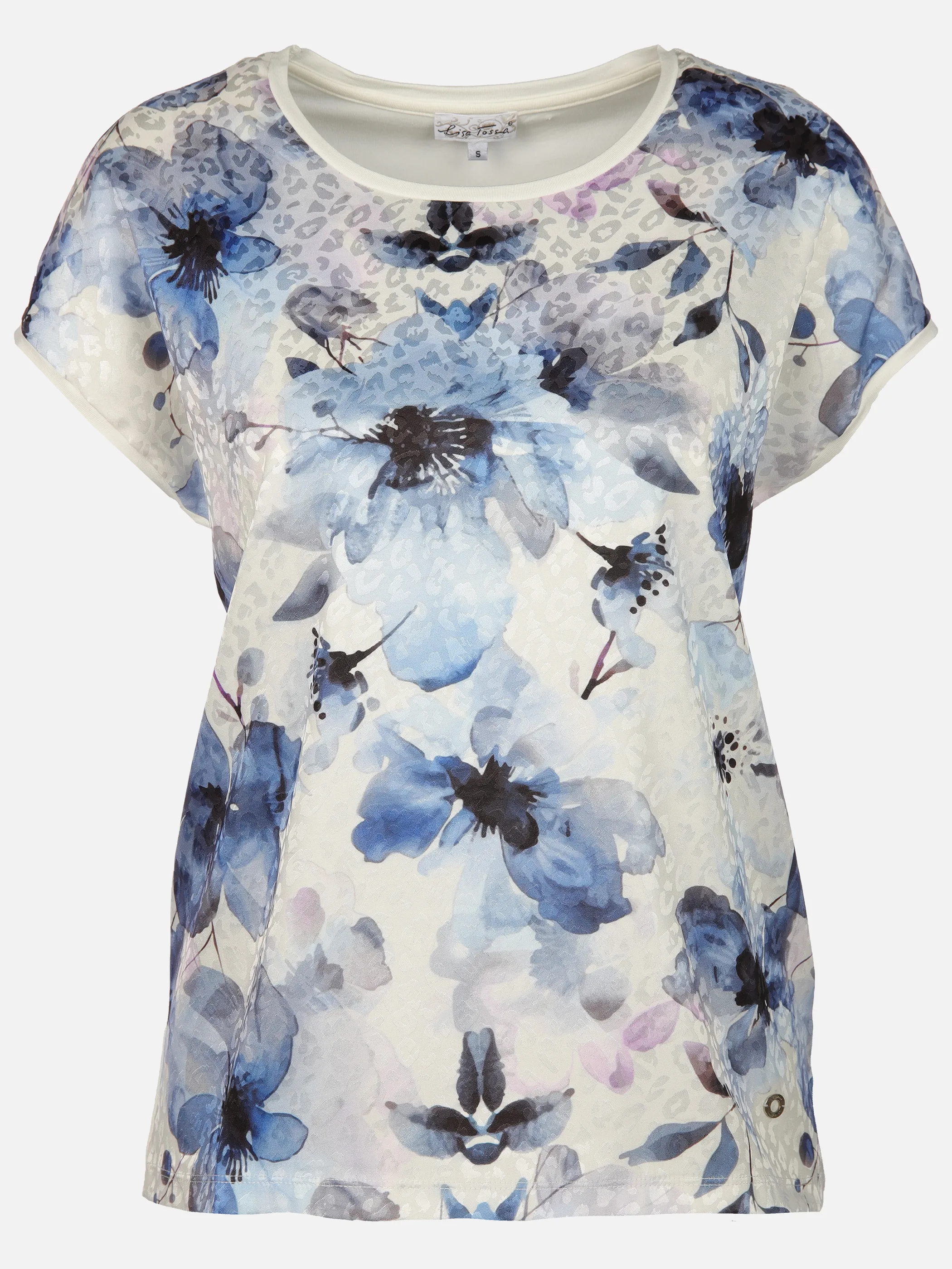 Lisa Tossa Da-Shirt m.überschnittenem Arm Blau 906597 BLAU 1