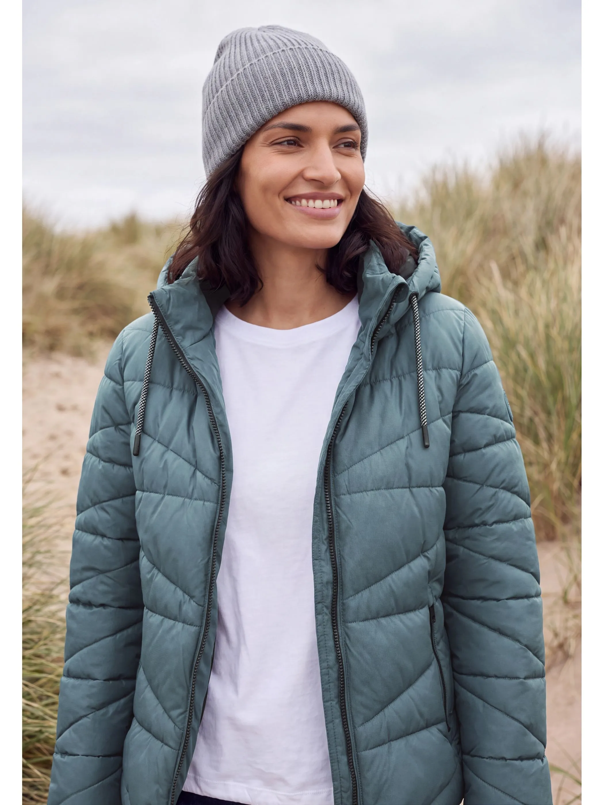 Cecil B202276 TOS Sportive Padded Jacket Blau 930135 17751 1