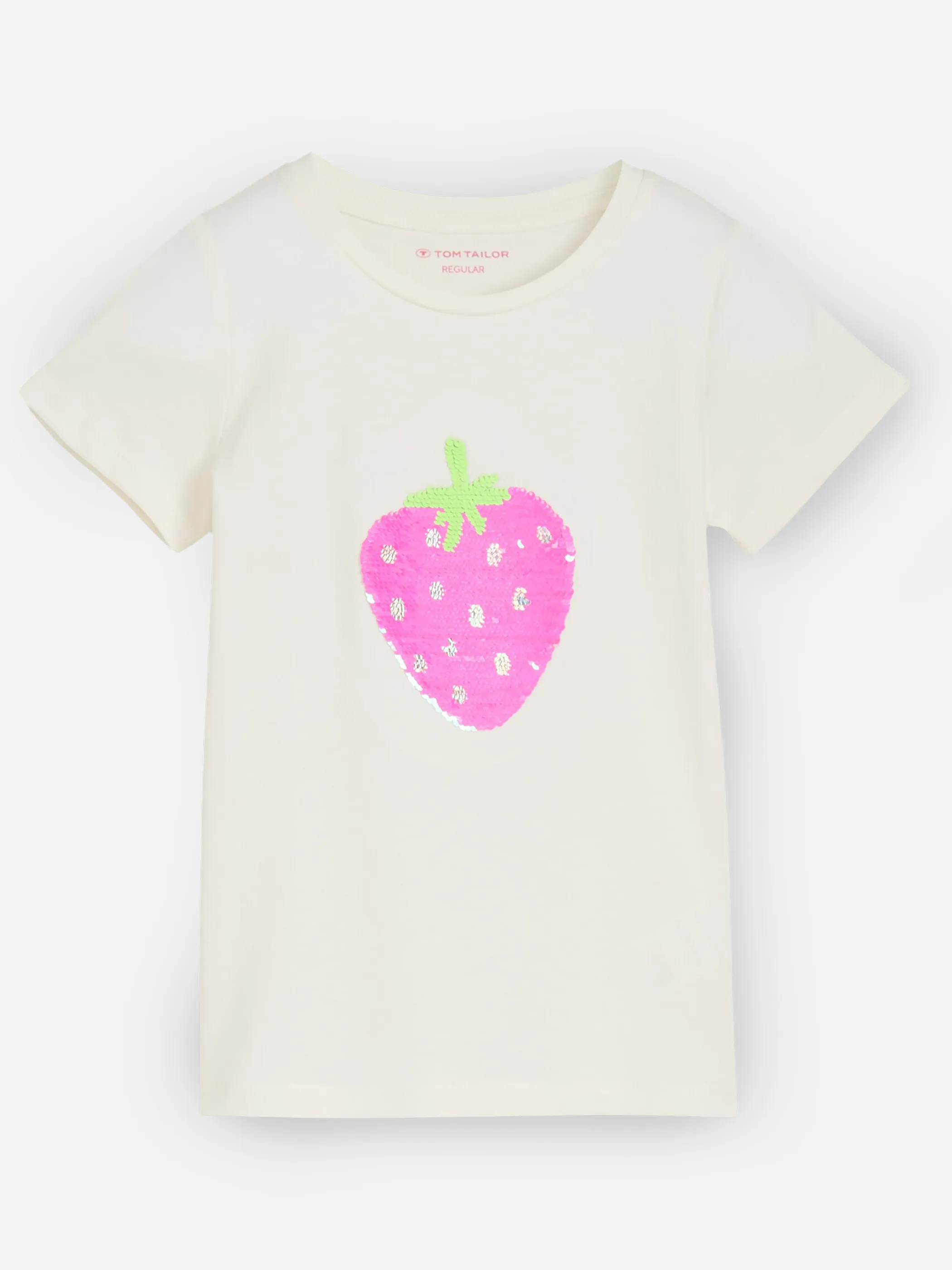 Tom Tailor 1049941 reversible sequin t-shirt Weiß 927861 12906 1