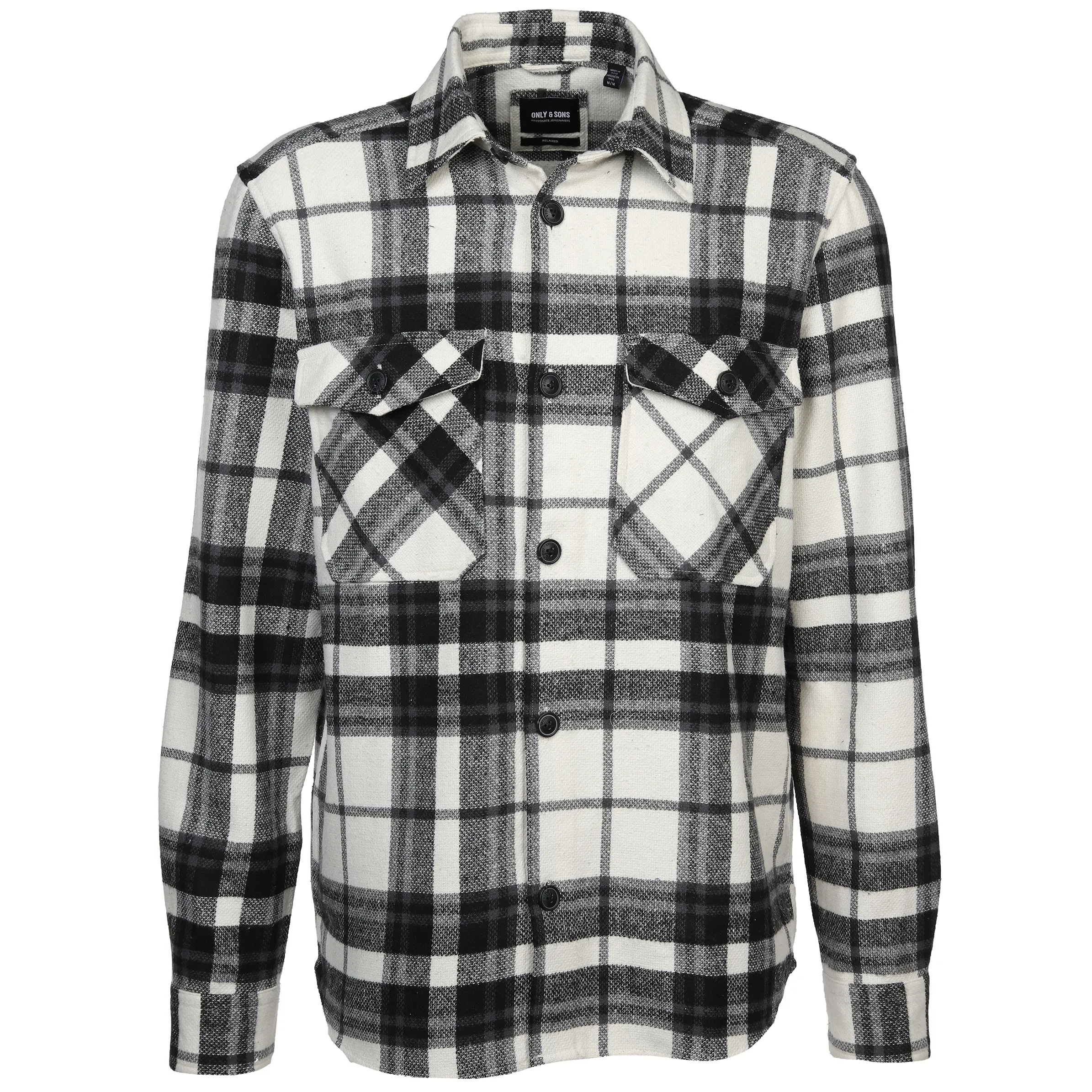 Only & Sons 22026313 ONSMILO OVR CHECK LS Weiß 880373 193799 1 Only & Sons 22026313 ONSMILO OVR CHECK LS Weiß 880373 193799 1