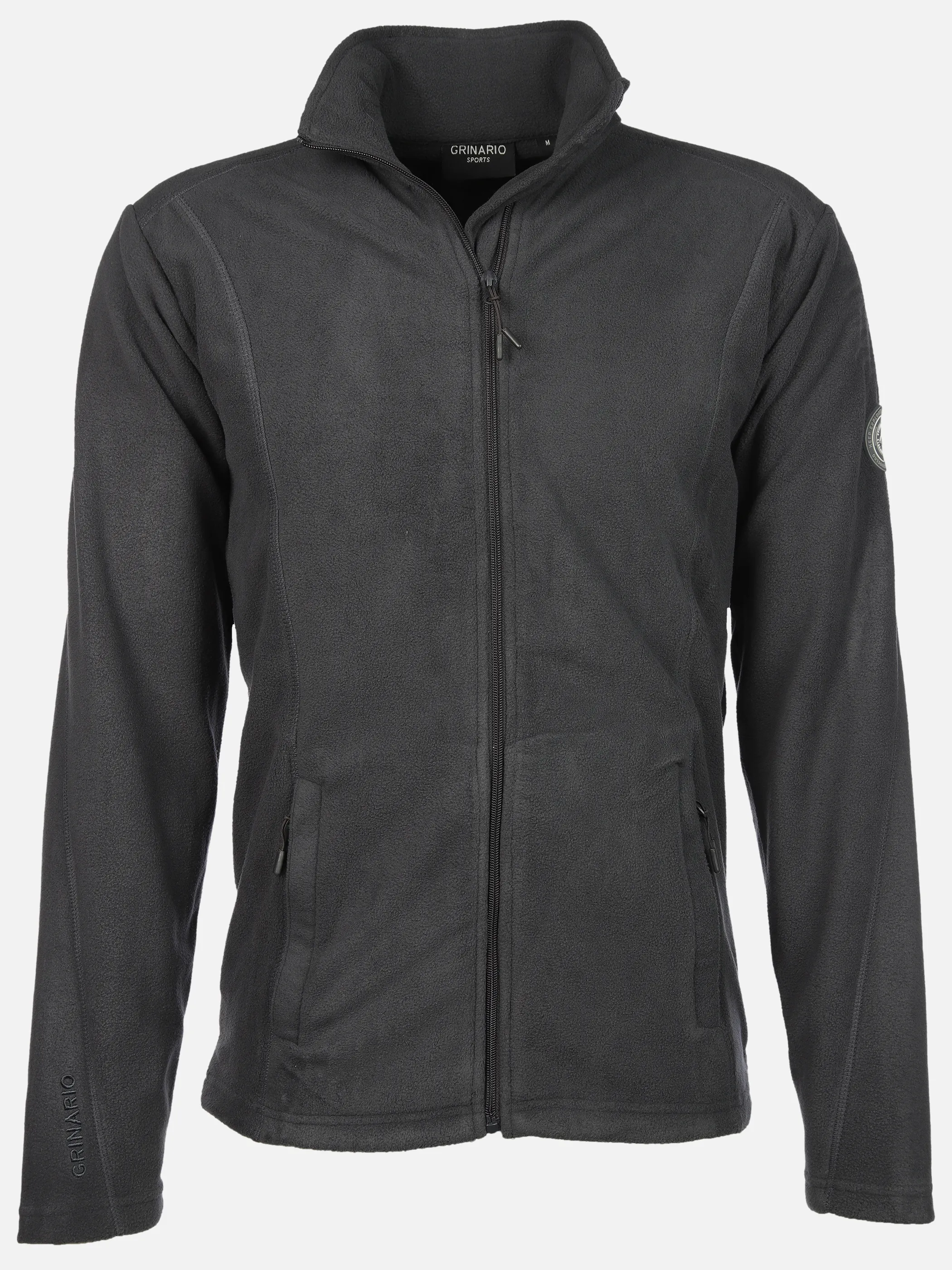 Grinario Sports He- Fleece Jacke Grau 912550 EBONY 1