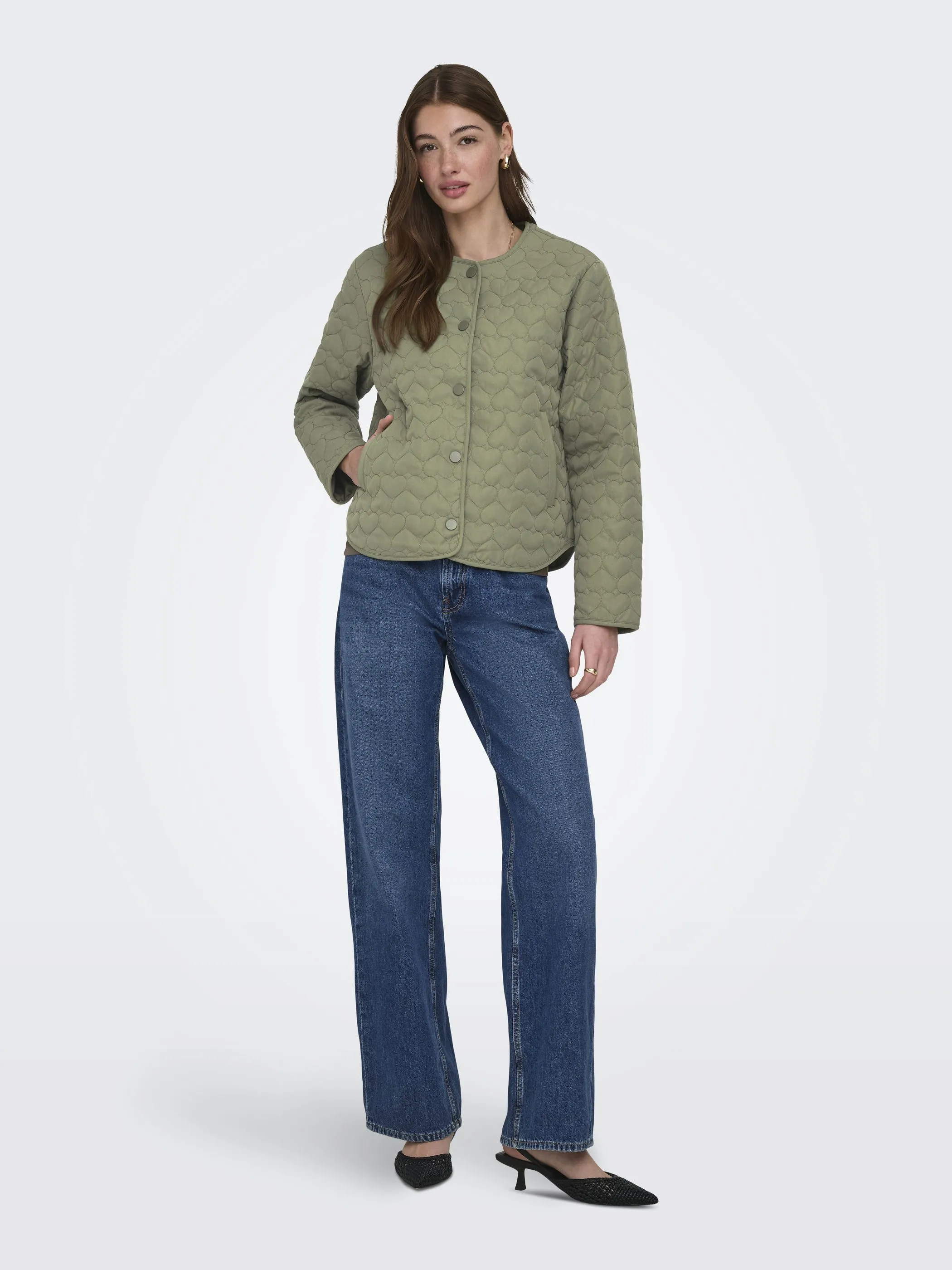 Only 15366265 ONLHEART LIFE QUILTED Grün 922171 229057 4
