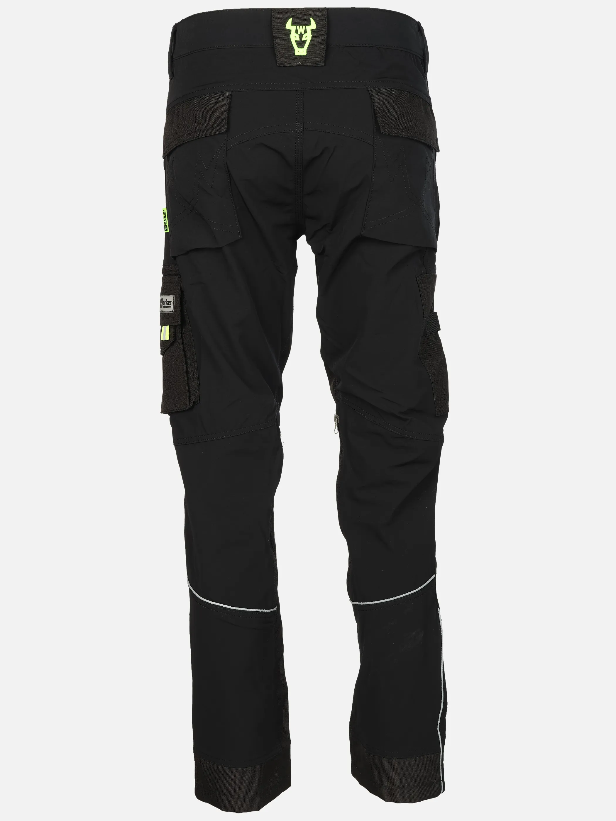 Worker He. Arbeitshose 4-Wege Stretch Schwarz 903708 BLACK 2