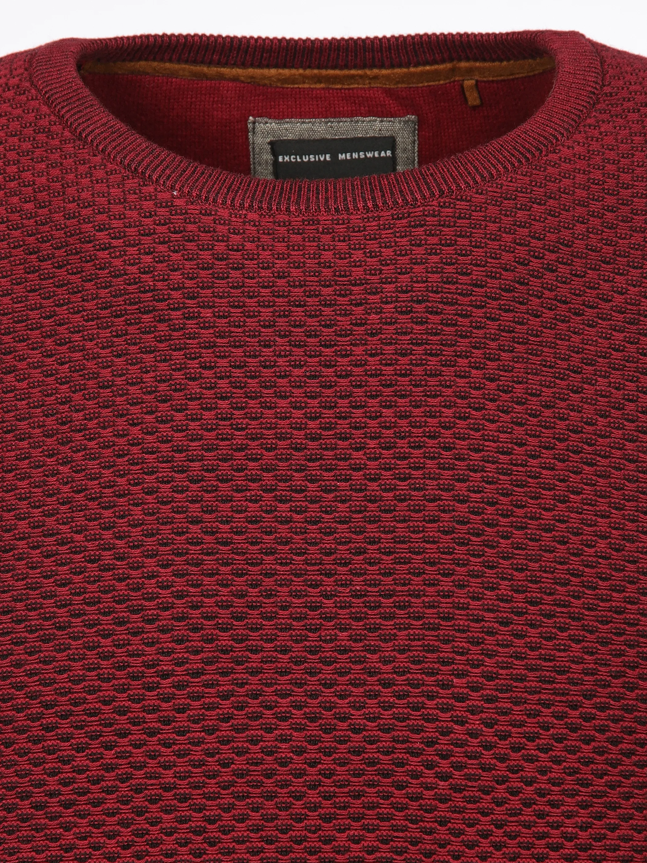 Jim Spencer He. Pullover Jacquard RH Rot 913330 RED 3