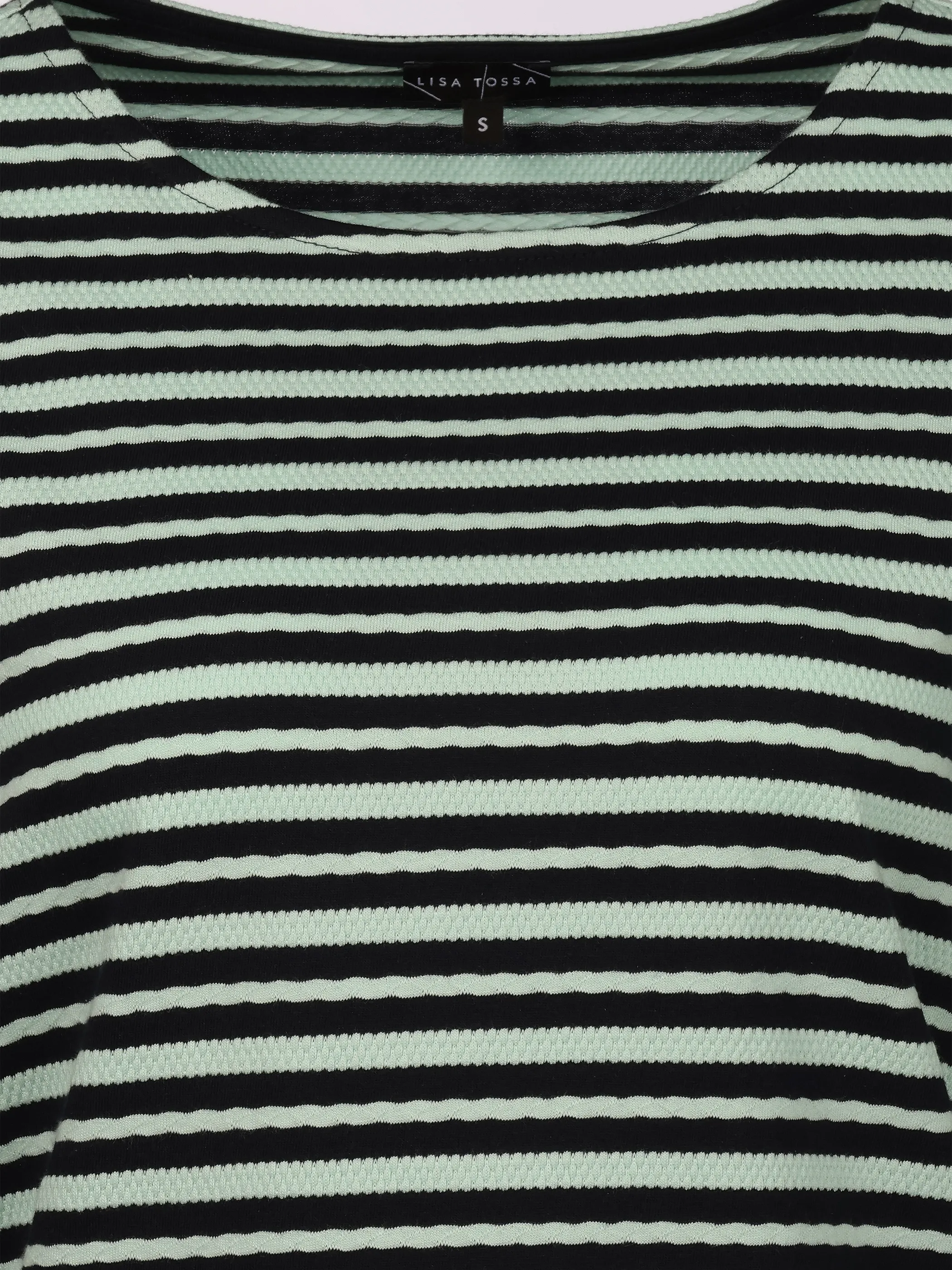 Lisa Tossa Da-Jacquard-Shirt 3/4 Arm Blau 920719 ICY MORN 3