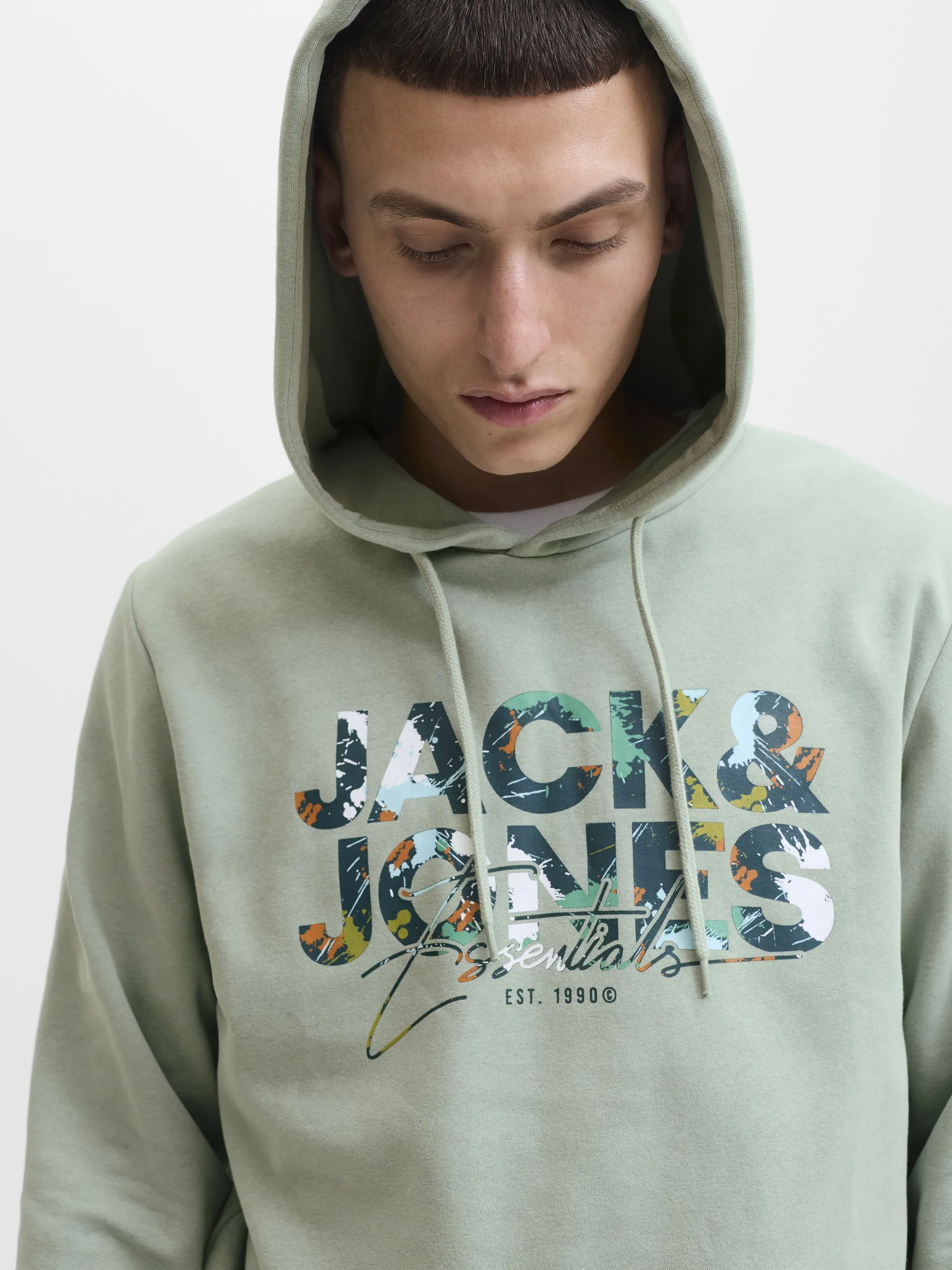 Jack Jones 12279119 JJGEPLAS SWEAT HOOD Grün 913159 176366 Jack Jones 12279119 JJGEPLAS SWEAT HOOD Grün 913159 176366