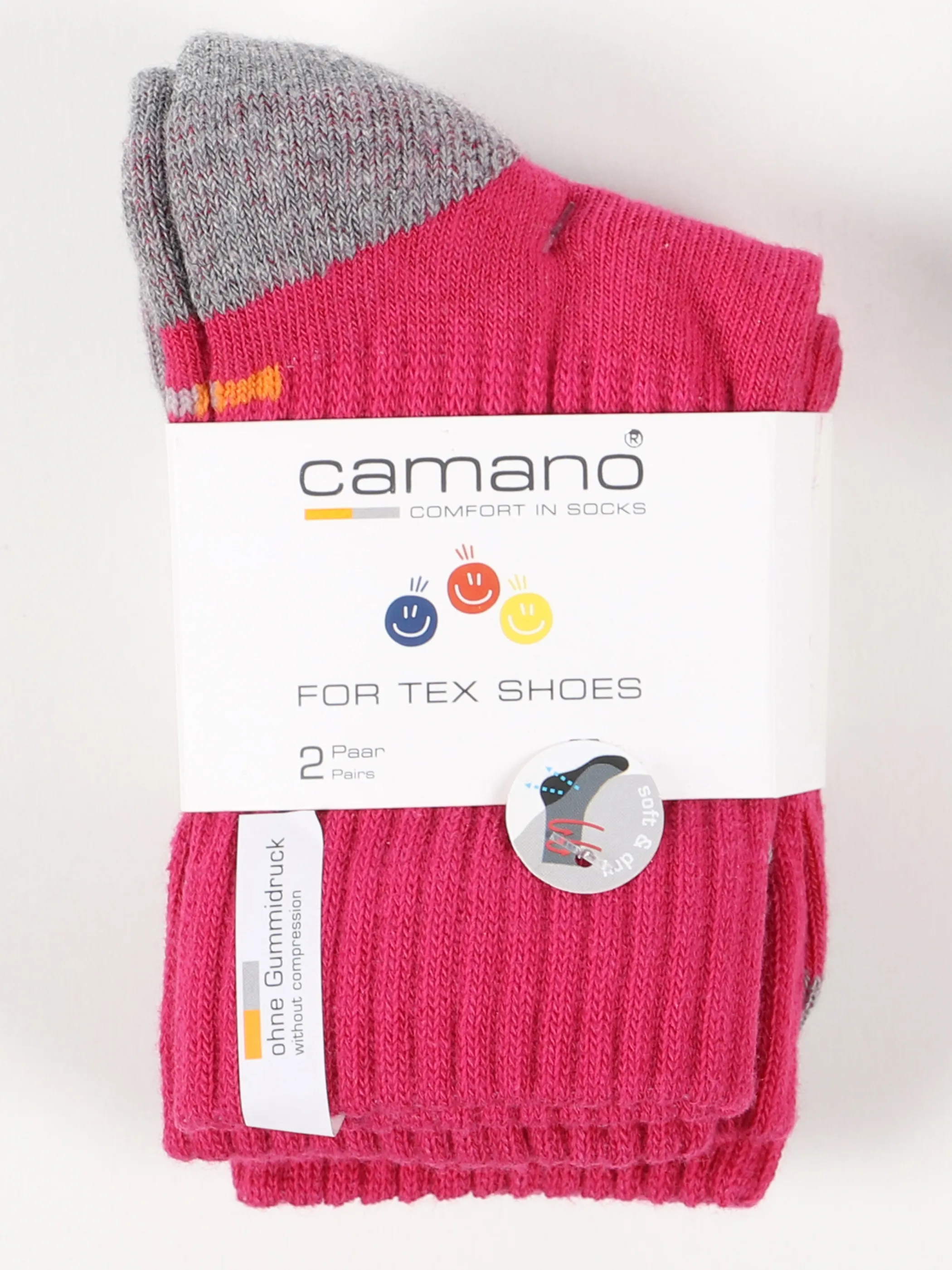 Camano 000003721 Ki-Tex Socken 2er Rosa 861326 0042 2 Camano 000003721 Ki-Tex Socken 2er Rosa 861326 0042 2
