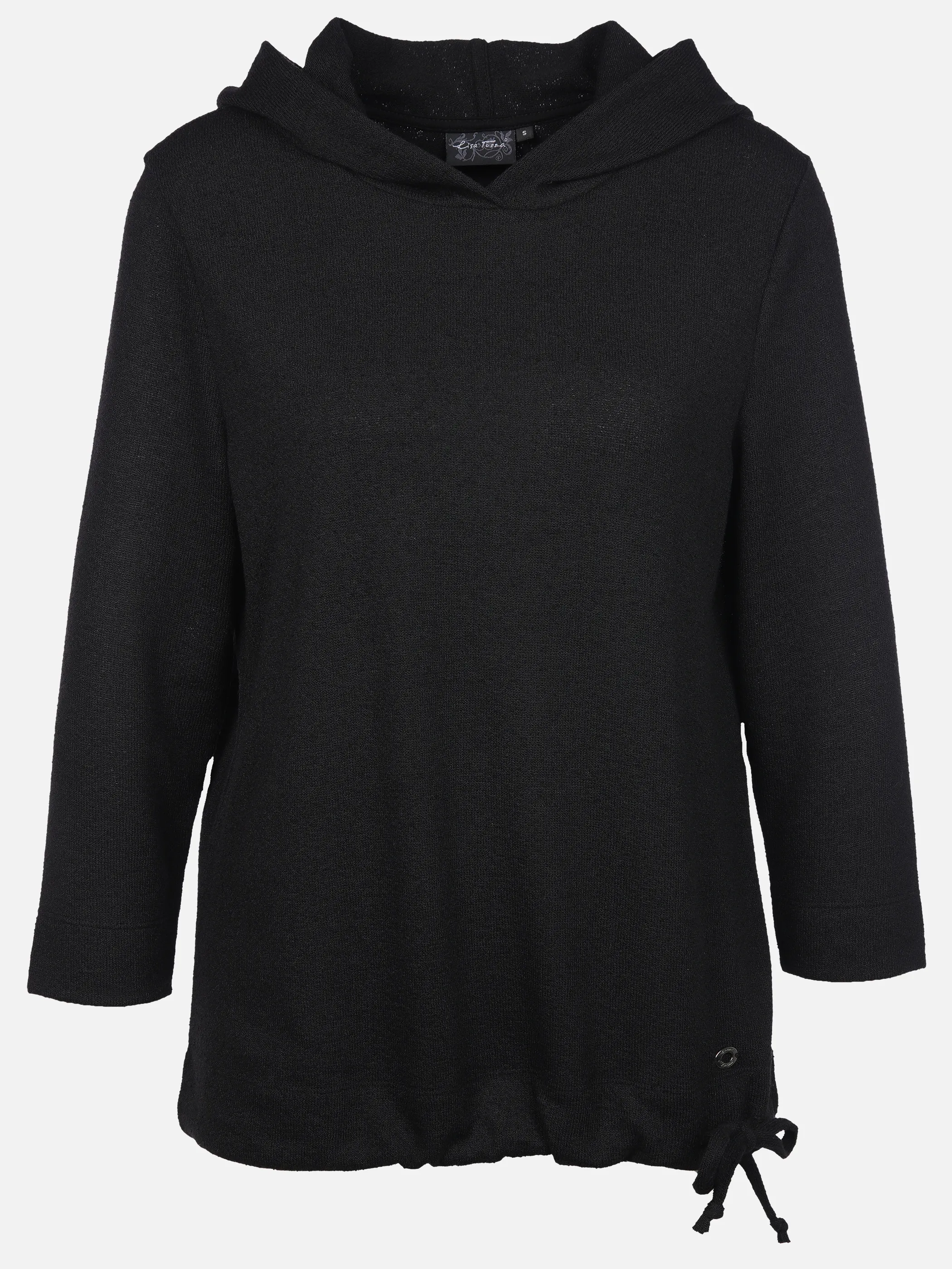 Lisa Tossa Da-Hoodie in Boucle-Optik Schwarz 906586 SCHWARZ 1