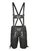 Traditionelle Lederhose mit Trägern und Stickerei