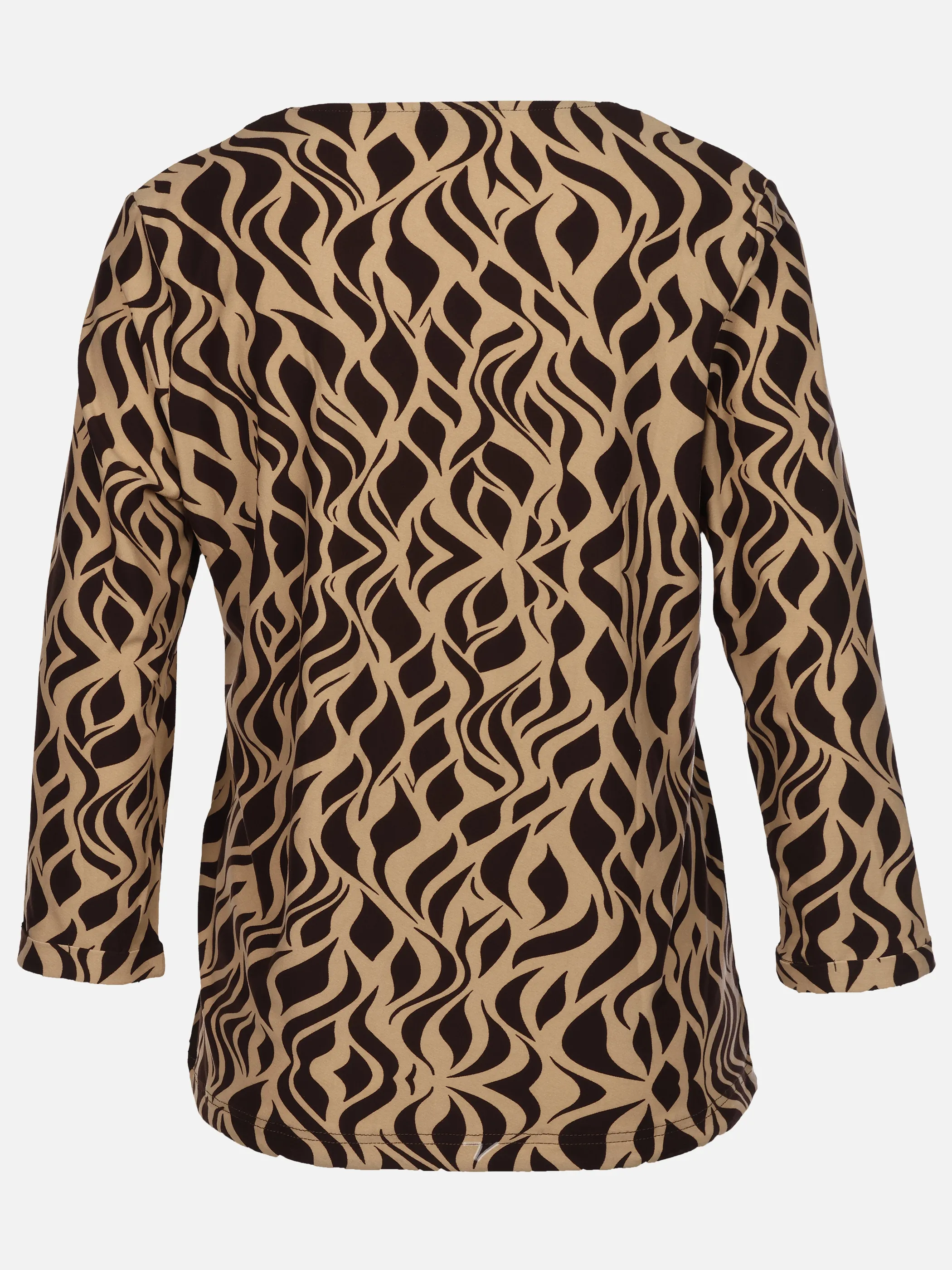 Sure Da-Shirt m. Alloverprint Braun 933602 JAVA 2
