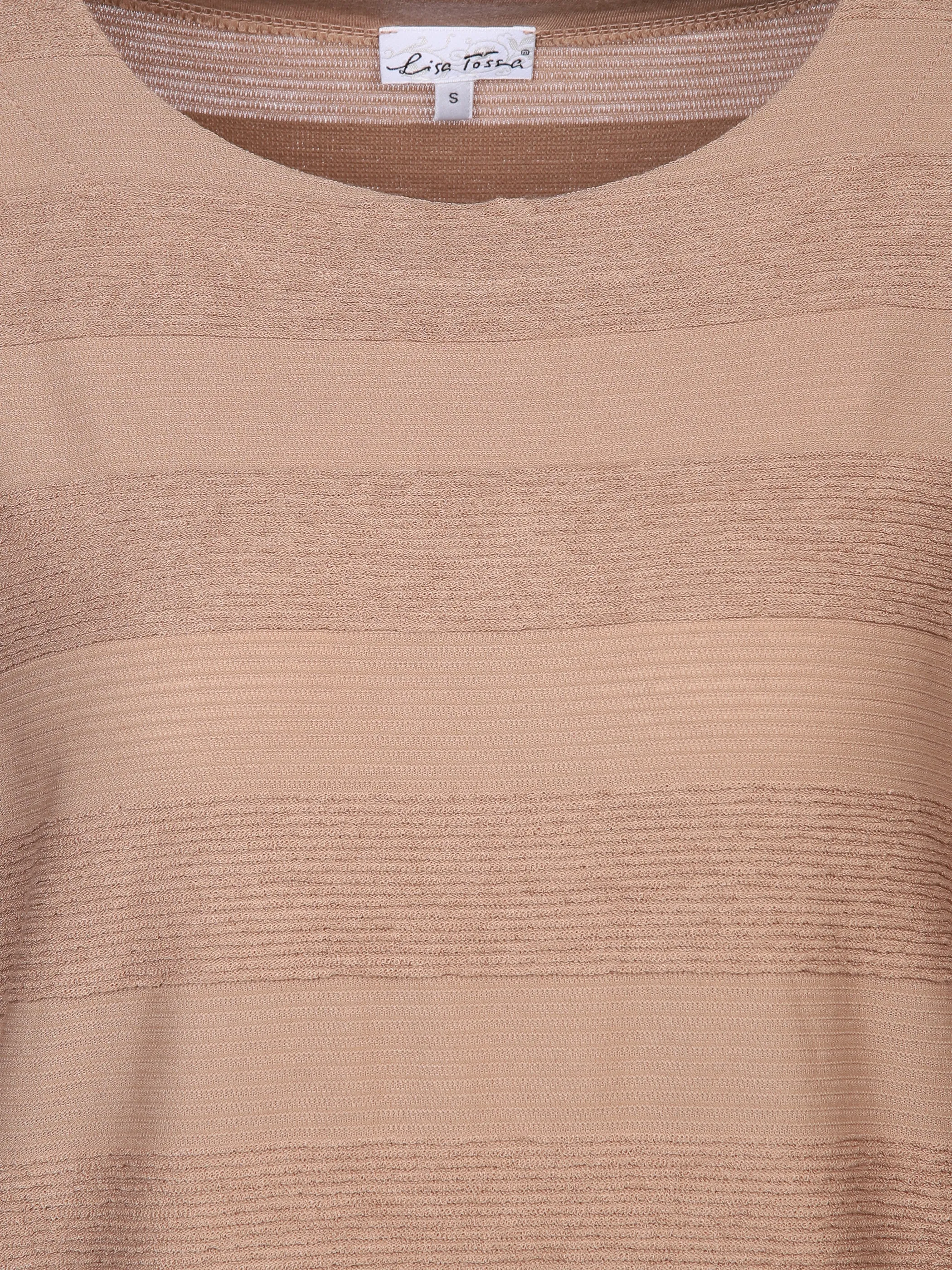 Lisa Tossa Da-Struktur-Ringel-Shirt Braun 897653 CAMEL 3 Lisa Tossa Da-Struktur-Ringel-Shirt Braun 897653 CAMEL 3