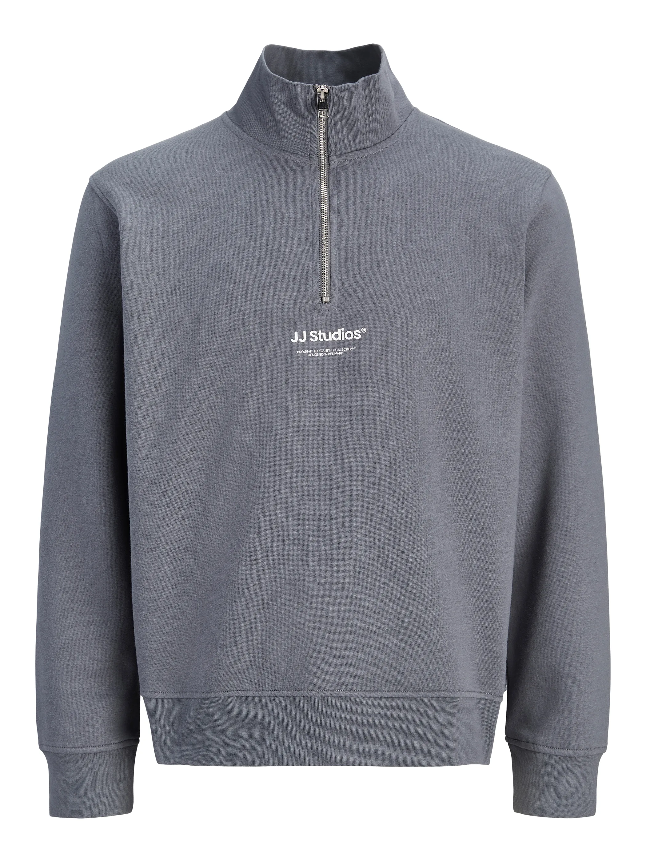 Jack Jones 12278793 JJESOHO SWEAT QUARTER Grau 928232 176720 4