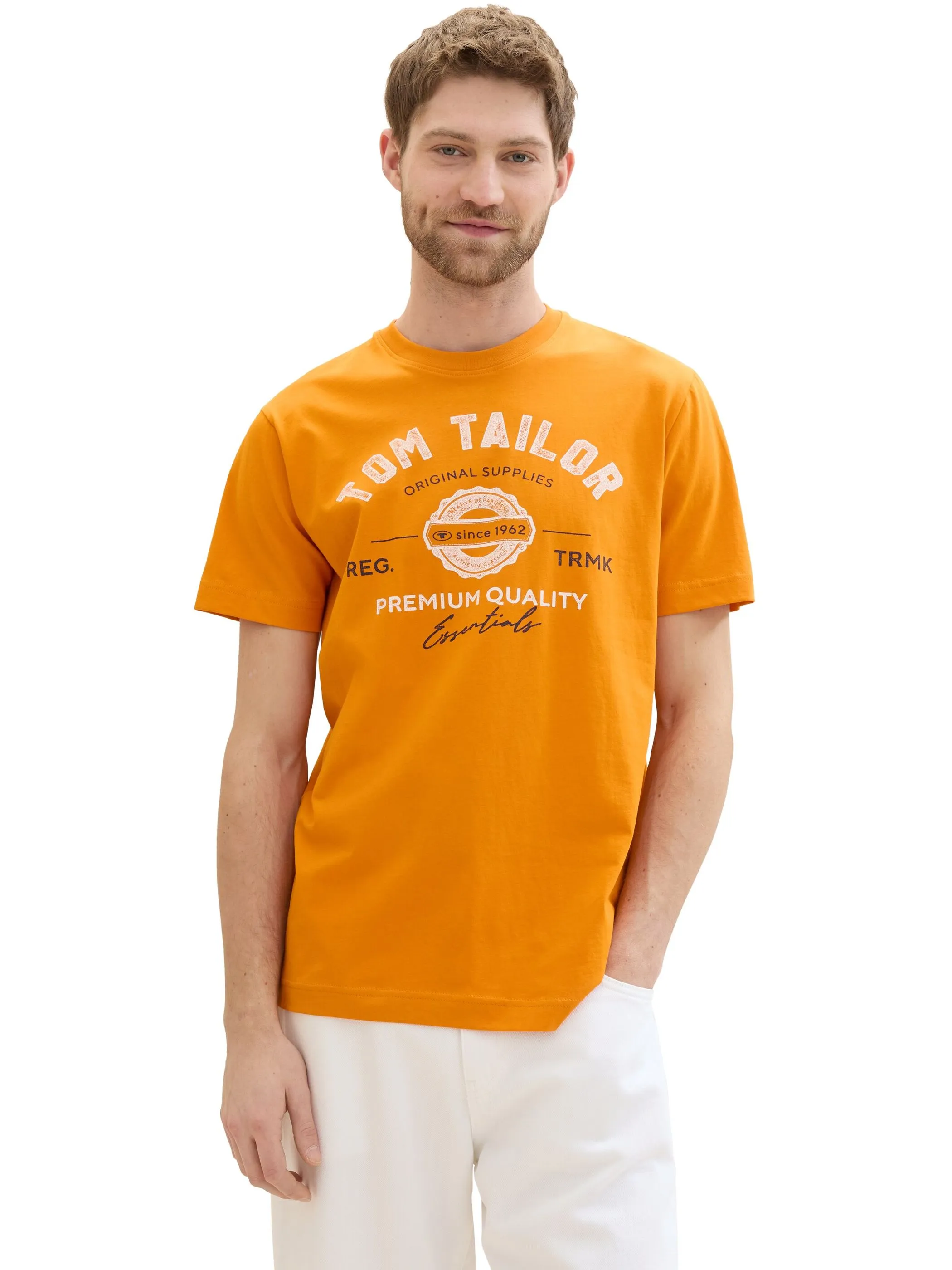 Tom Tailor 1037735 NOS logo tee Orange 884276 12392 4