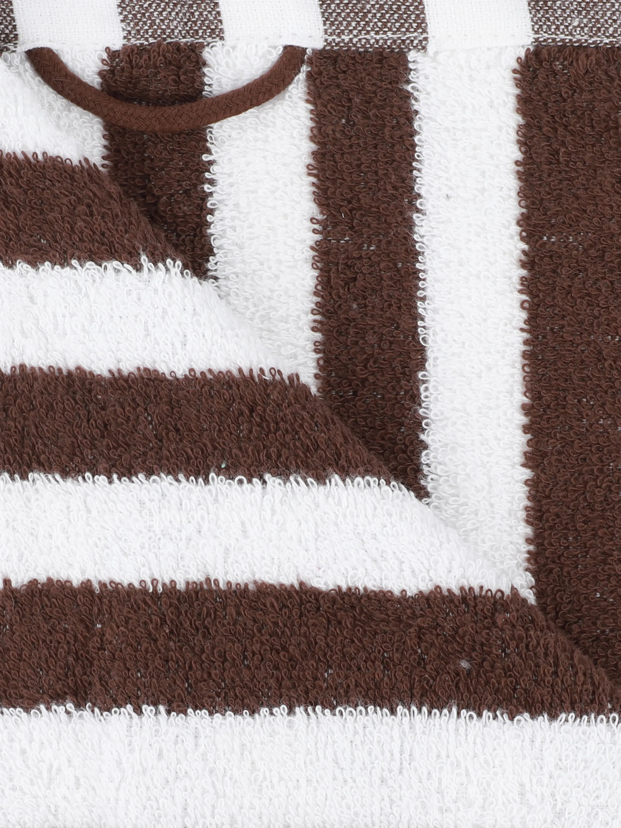 Dream House Gesichtstuch gestreift 30x30 Braun 919677 CHOCOLATE 2