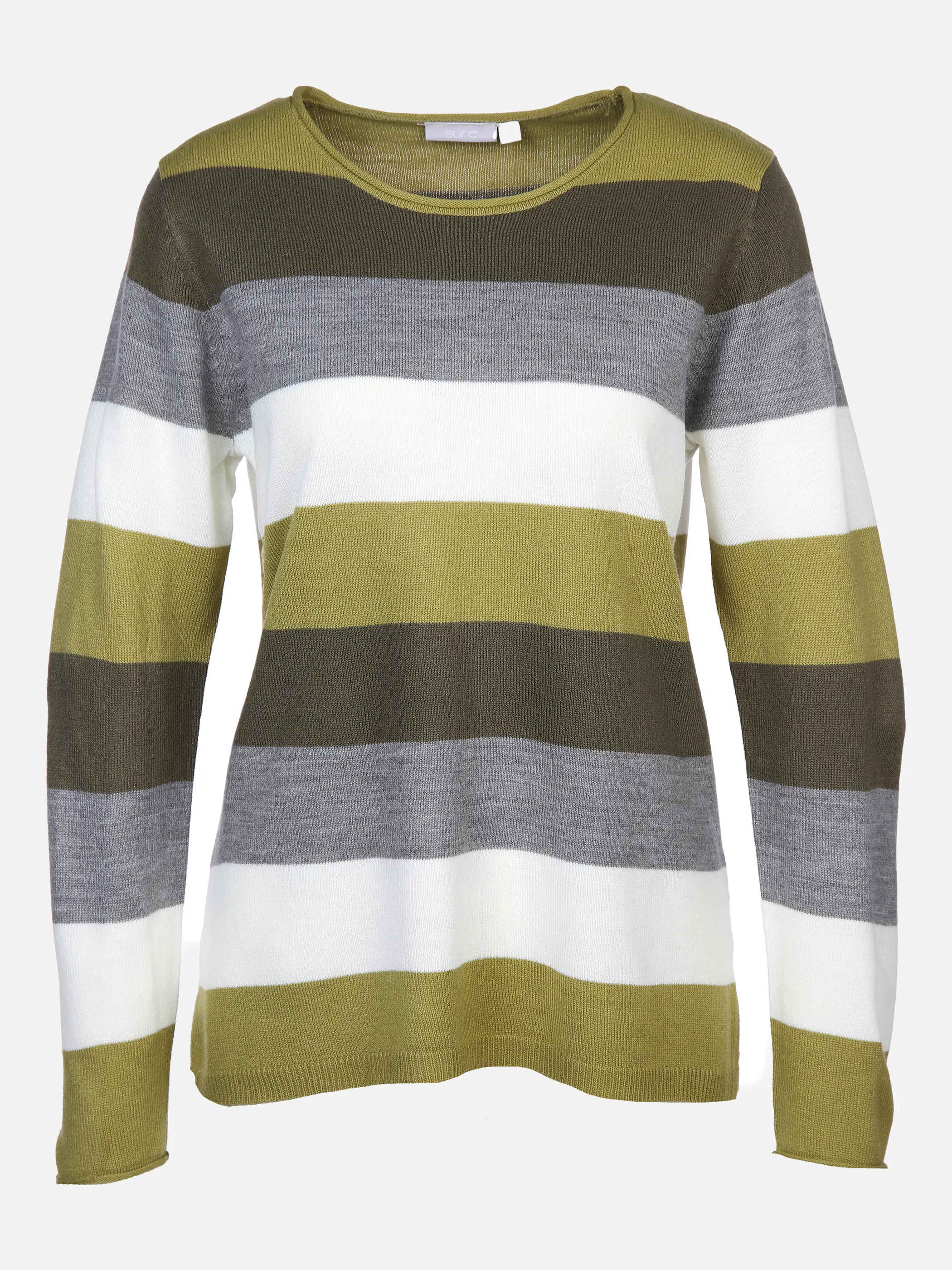 Sure Da-Rundhalspullover cashmere l Grün 866531 GREEN 1