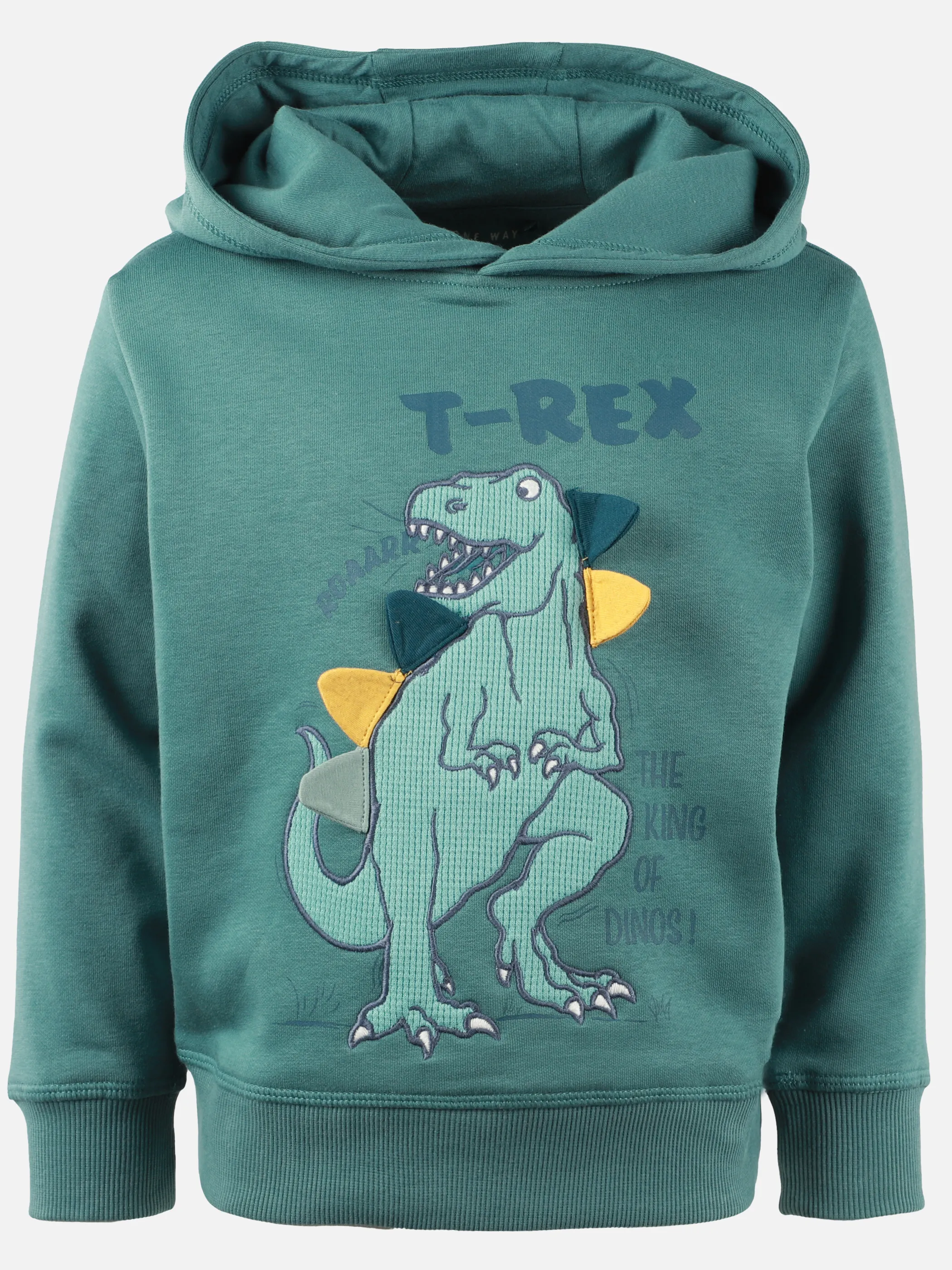 One Way KJ Sweatshirt mit hood mit Dino Print Grün 913381 DUNKELGRÜN 1
