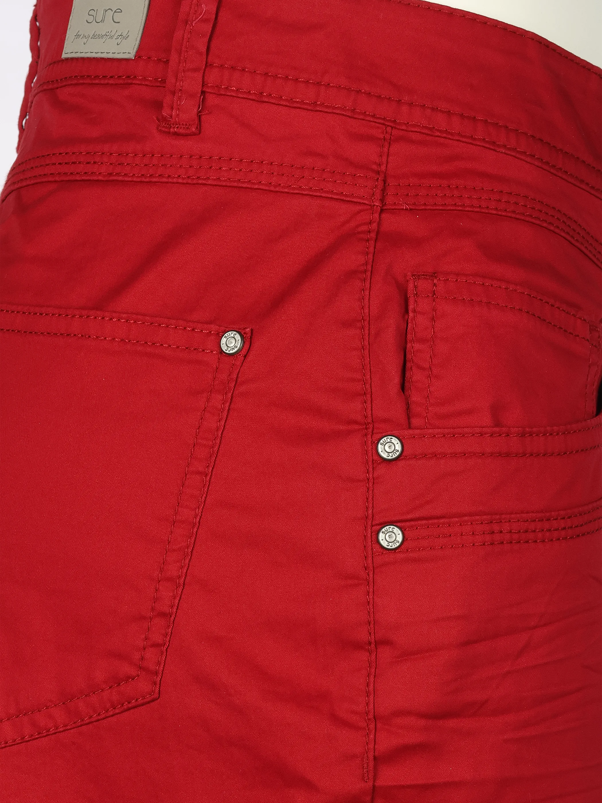 Sure Da-Hose, sportiv in 7/8 Länge Rot 926176 RHUBARB 4
