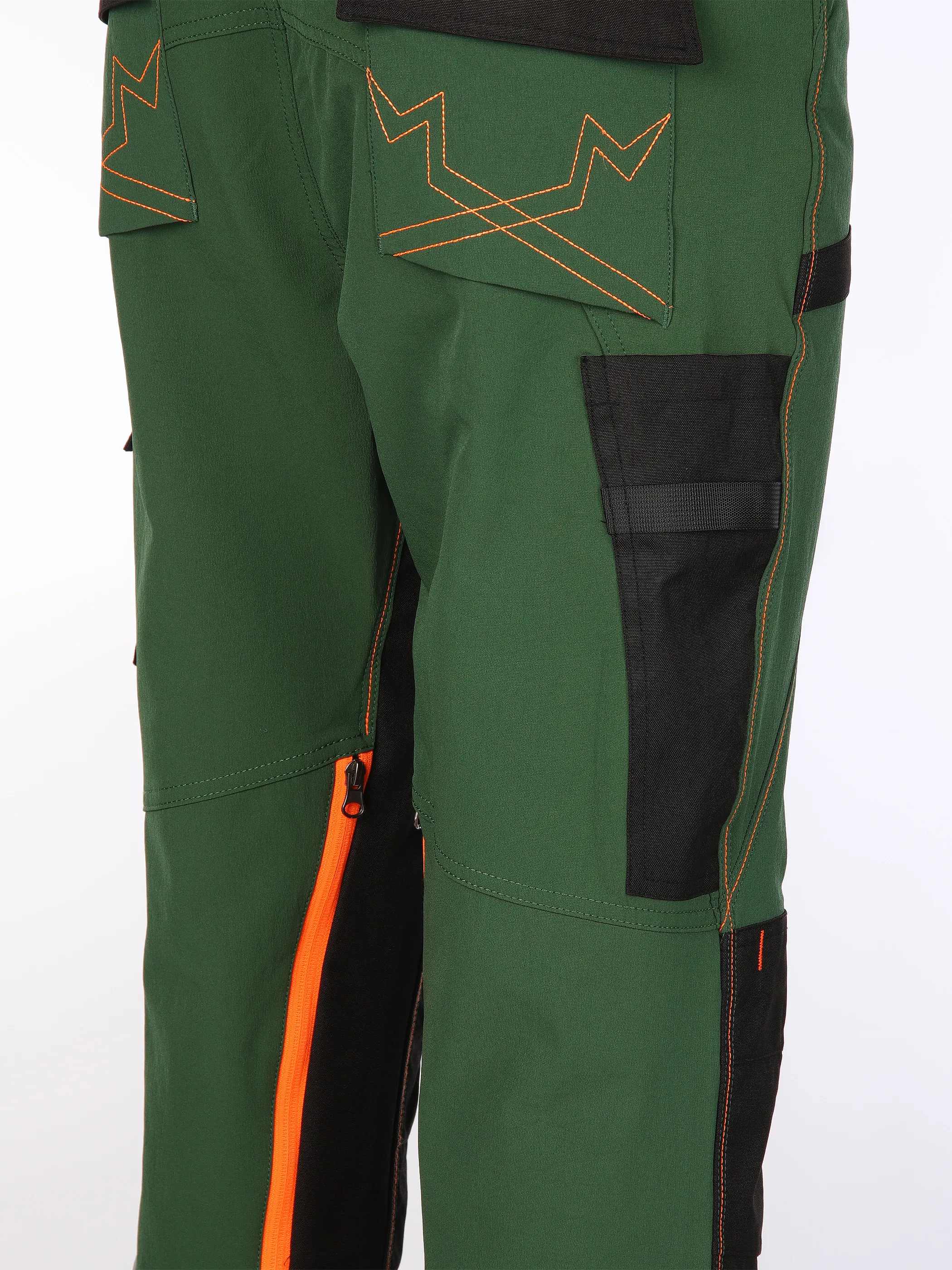 Worker He. Arbeitshose 4-Wege Stretch Grün 903708 GREEN 5