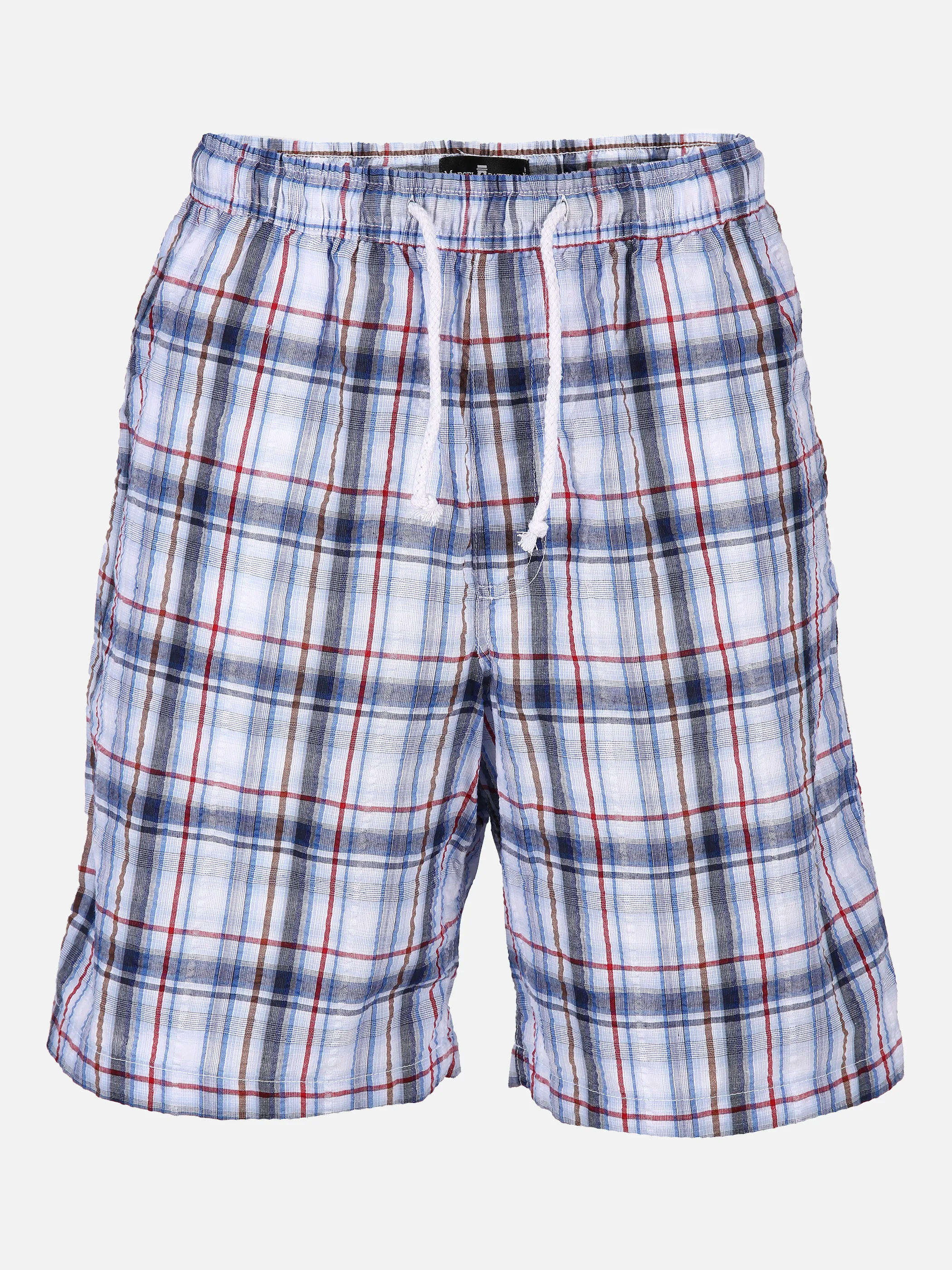 Marcel Battiston He. Seersuckershort Blau 831218 BLUE 1
